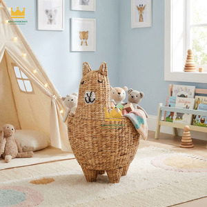 Cesta de suelo de jacinto de agua de moda, de alta calidad, tejida a mano, con forma de camello, para almacenamiento de juguetes infantiles - Product Image 4