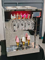 Nouvelle Machine Commerciale à Boissons Glacées et Sorbets 5 Saveurs pour Comptoir, pour Yaourt, Glace, Milkshake, Boissons Glacées et Crèmes Glacées, avec Poudre de Crème Glacée de Haute Qualité