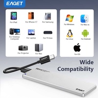 Boîtier SSD EAGET SE811N M.2 10 Gbps USB 3.2 Gen 2 NVMe Type-C pour PC portable, boîtier de disque dur SSD en aluminium