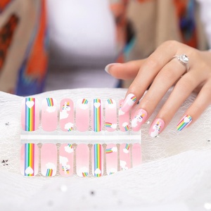 Autocollants pour vernis à ongles, nouveaux motifs, dessins animés, animaux, lettres, angle, 2d, décoration, art de manucure, salon direct d'usine - Product Image 4