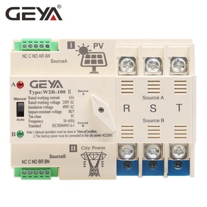 Interrupteur de transfert automatique solaire sur rail DIN GEYA pour système solaire 3P 63A AC220V MINI <span class=keywords><strong>ATS</strong></span> PV vers l'alimentation publique - Product Image 3