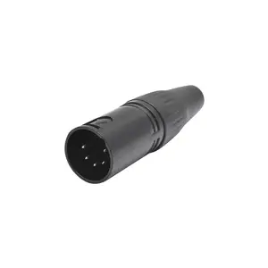 מפעל פראט סיטונאי תיעוש עיצוב תעשייתי xlr 5pin ip68 עמיד למים מפסק אלומיניום עגול בסין