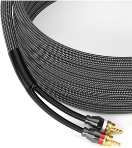 Câble audio tressé en nylon à double blindage tout cuivre RCA en gros - Product Image 2