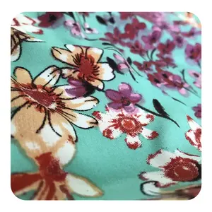 Shaoxing textile 90 polyester 10 spandex printed polyester fabric