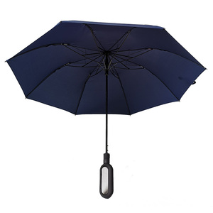 Giá Rẻ 2 Gấp Ô Tự Động Tùy Chỉnh Logo Mới Thiết Kế Ô Oem Với Carabiner Xử Lý - Product Image 4