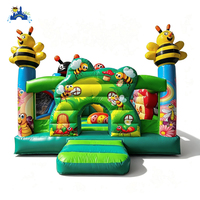 LilyToys Combo gonflable 5x5m, château gonflable, trampoline gonflable