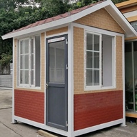 Caseta de Guardia de Seguridad China Hongqi Guard Post 1020, Estructura de Acero Prefabricada Móvil, Impermeable y Resistente al Viento, a Bajo Precio