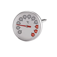 Termometer Dapur Profesional Anti Air dari Baja Tahan Karat untuk Memanggang BBQ, Makanan, dan Memasak, dengan Dial, Bacaan Instan, dan Bebas Listrik, Tahun 2026 SW