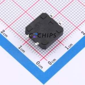 ZX-QC1212-7.0TP Tactile Switch SMD Switch Single Pole Single Throw Round Button 2.6N Vertical Mount - Product Image 2