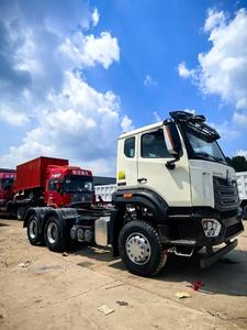 Camión Tractor Usado Sinotruk Euro2 Diésel 6X4 con Volante a la Izquierda, HOWO de 10 Ruedas, Capacidad de Carga de 21-30T, 371hp, Cámara Trasera de 360°, Logística - Product Image 4