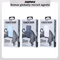 Banque d'Énergie Portable Remax RPP-26 2.4A 20000 mAh Ultra Mince Power Bank PD pour Téléphone