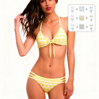 Ensemble de maillot de bain sexy et confortable à séchage rapide pour jeunes femmes, manches longues, vente en gros