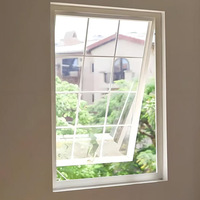 Fenêtre ouvrante en PVC moderne de haute qualité avec cadre résistant aux UV, facile à utiliser, en maille de nylon durable, pour chambre et extérieur