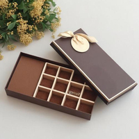 Emballage de boîte de chocolat Lipack Coffrets cadeaux sucrés de luxe avec séparateurs
