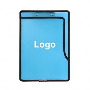 Double Layers Translucent Clipboard With Stitched Edge With <b>Pocket</b> - Product Image 2
