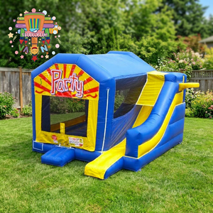 Château gonflable pour enfants Nova Brand, en PVC commercial, écologique, 4x4x4m, capacité de 5 personnes, toboggan extérieur - Product Image 2