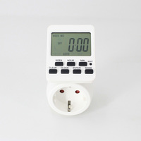 Mini Enchufe Temporizador Electrónico Digital, 20 Programaciones de Encendido/Apagado, Interruptor Temporizador con Cuenta Regresiva, Ahorro de Energía
