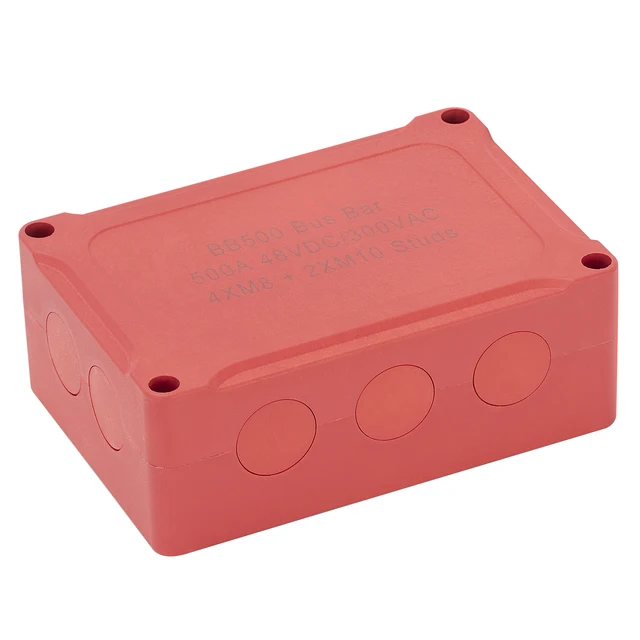 300A 6 x M10/M8 Terminal Studs Power Distribution Block with Cover – DAIER