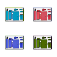 Ensemble cadeau d'affaires personnalisé promotionnel comprenant un carnet, un stylo, une gourde isotherme, une batterie externe et un clé USB – Idéal pour les cadeaux d'entreprise ou les offres promotionnelles.