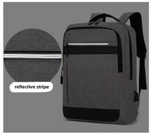 Sac à dos pour ordinateur portable de 15 pouces avec logo personnalisé en gros, sac à dos géométrique pour ordinateur portable, sac à dos décontracté pour étudiants - Product Image 4