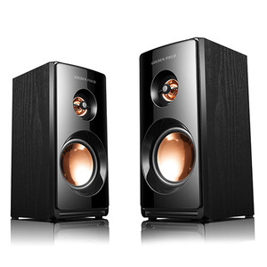 Golden Field M102 Desktop Multimedia 2.0 Speaker USB Wooden <b>Stereo</b> Audio <b>System</b> - Product Image 1