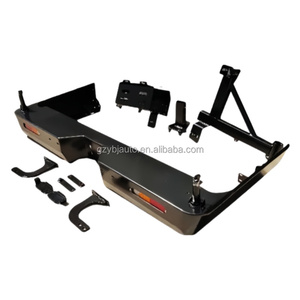 Accesorios para Auto YBJ, Parachoques Trasero de Acero para Land Cruiser FJ79 LC76 <span class=keywords><strong>PICK</strong></span> <span class=keywords><strong>UP</strong></span> con Soporte para Llanta y Soporte para Tanque de Combustible, Barra Protectora Trasera LC79 - Product Image 3