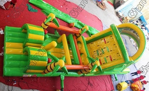 Énorme parcours d'obstacles gonflable commercial parcours d'obstacles gonflable château <span class=keywords><strong>et</strong></span> toboggan de <span class=keywords><strong>maison</strong></span> de rebond gonflable - Product Image 5