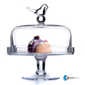 Handmade Clear <strong>Glass</strong> <strong>Cake</strong> Plate With Cover Wedding <strong>Cake</strong> Covers <strong>Glass</strong> <strong>Cake</strong> Plate With <strong>Dome</strong> - Product Image 1
