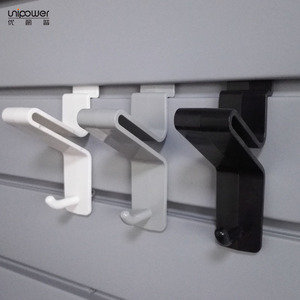 Unipower <b>Plastic</b> Wall Mount <b>Hook</b> For Spray Bottle Storage Heavy Duty Rectangle Black White Gray PP Material - Product Image 3