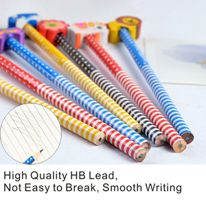 Lápices de madera de plomo negros con diseño de animales de dibujos animados <span class=keywords><strong>3D</strong></span> personalizados ODM al por mayor para uso promocional de los niños - Product Image 4