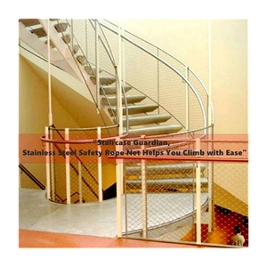 Filet de sécurité en acier inoxydable robuste-Maille de câble tissée 304/316 pour la construction, le zoo et la protection industrielle - Product Image 4