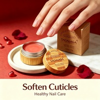 Baume pour cuticules SAGALAGA 15g avec beurre de karité, huile de jojoba, vitamine E, cire d'abeille, hydratation intense, cire pour cuticules pour le soin des ongles