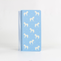 Cuaderno Espiral de Hojas Sueltas con Estampado de Caballo Dala A6L, Diseño de Arte Folclórico Escandinavo, 100 Hojas, Cubierta de Papel, Diario de Escritura, Regalo