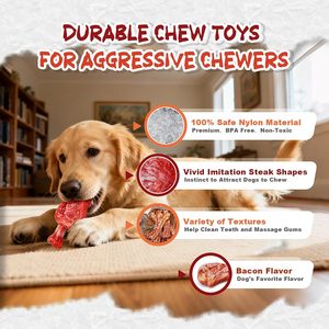 Jouet pour chien en nylon résistant, nouveau design, indestructible, pour mâcheurs agressifs, vente en gros - Product Image 2