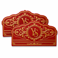 Étiquette de marque de cigare en papier de luxe personnalisée avec logo personnalisé pour l'emballage de cigares artisanaux haut de gamme