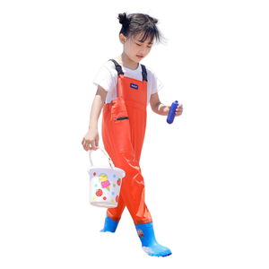 Cuissardes en PVC pour <span class=keywords><strong>enfants</strong></span>, plage, zones marécageuses, jeu, imperméables et légères, cuissardes écologiques pour <span class=keywords><strong>enfants</strong></span> avec bottes - Product Image 1