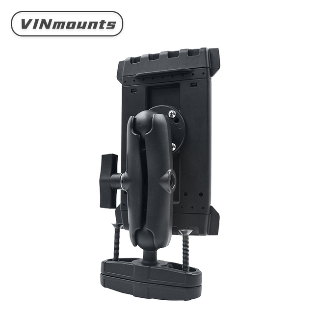 Storage Shelves square Post Clamp Tablet Holder AMPS Hole Round Base 8-14" Tablet Mounts