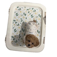 Alice Bac à litière pour chien, grille pour animaux de compagnie, petit chien, chiot, matériau PP plat, modèle Chine 2026.9.15-12