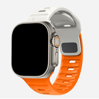 Correa de Repuesto de Silicona Suave con Hebilla Cuadrada de Doble Color para Reloj Apple Watch 8 9 10 11 Ultra 2