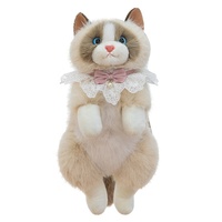 Nouveauté Sac à dos en peluche chat calico 55cm Haute qualité Simulation de chat Sac à dos en forme de chat pour filles