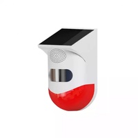 Alarma de Seguridad Inalámbrica para Exteriores WAYHANG WH-CT80, con Energía Solar, Sirena, Detección Infrarroja PIR, 9-12m, 110, Control Remoto