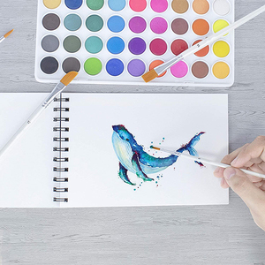 Di Vendita caldo di Arte Acquerello Pennelli Vernice di colore di Acqua Set Pittura di Carta 300g di Cotone - Product Image 6