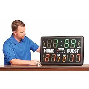 Indicatore di Punteggio Elettronico in Plastica Durevole con Telecomando, Multisport, Portatile, per Interni, <span class=keywords><strong>Tabellone</strong></span> Segnapunti Elettronico, 20 Anni di Successo Commerciale - Product Image 3