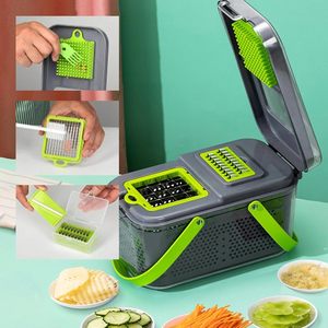 Amz Kitchen Manual <b>Vegetable</b> Chopper Slicer <b>Fruit</b> Onion Cutter Stainless Steel Blade Dishwasher Safe - Product Image 3