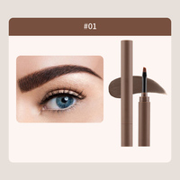 Teinture Sourcils Longue Durée Double Embout Crème Sourcils et Gel Sourcils Anti-Transpiration Rehausseur de Sourcils