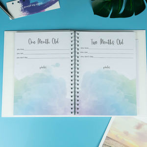 Livre de grossesse imprimé personnalisé, Plan de <span class=keywords><strong>naissance</strong></span>, cadeau quotidien, souvenir, enregistrement, premier livre de bébé, <span class=keywords><strong>journal</strong></span> - Product Image 3