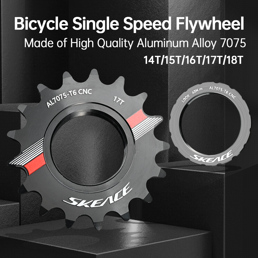 SKEACE CNC Fixed Gear Hub Cog Lock Ring - Durable & Lightweight