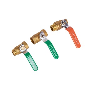 Válvula de bola de latón Cisou de 1/2 pulgada con rosca, válvula manual para tubería de agua con mango largo para uso industrial - Product Image 1