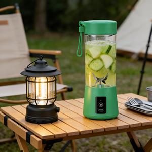 Licuadora Portátil Eléctrica Recargable USB de 380 ml, con Bajo Nivel de Ruido, Libre de BPA, a Prueba de Fugas, para Uso en Casa, Viajes, Auto y Autocaravana - Product Image 1