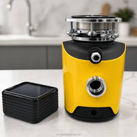 Triturador de Basura Profesional de 1HP, sin Escobillas, de Acero, con Certificación PSE, de Una Sola Cuchilla, para Cocinas Compactas